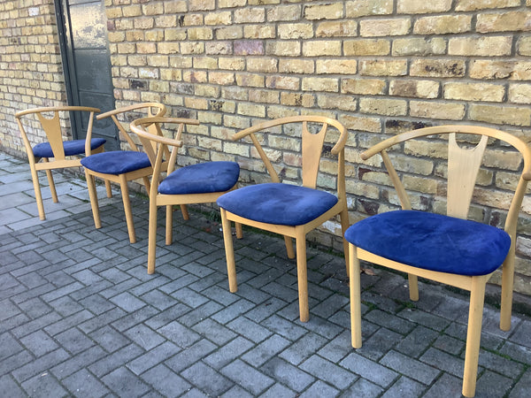 4x Danish dinning chairs/K.Hoffer Larsen dinning/vintage chairs. SOLD