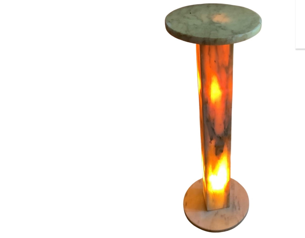 1950’s Alabaster column floor lamp