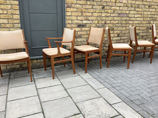 1960s D-Scan dinning chairs x8