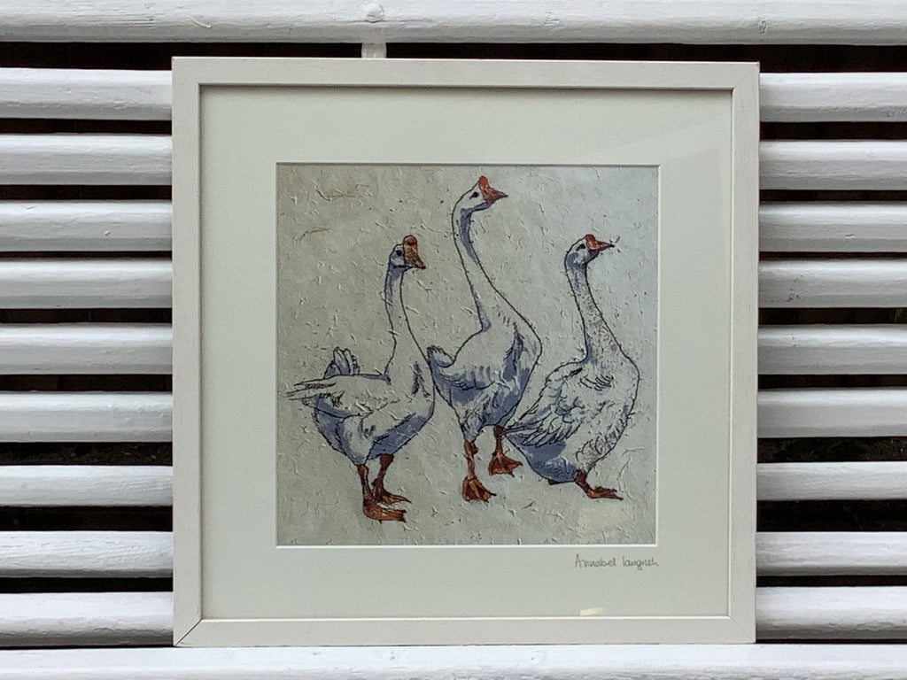 Annabel Langrish Geese Out Walking signed original