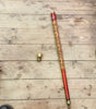 vintage hidden pool cue walking stick carved wood (