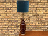 Bespoke pair of solid  wood table lamps