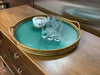 1970’s  round bamboo tray
