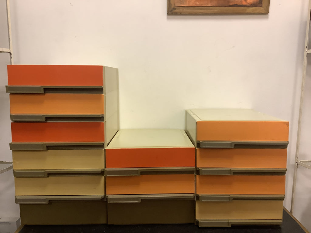 1960’s French modular filing units