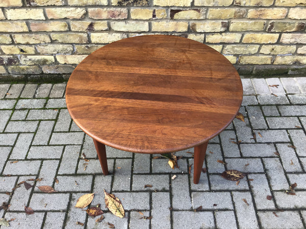 1960’s Danish round coffee table. SOLD