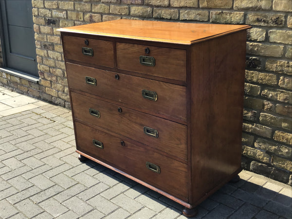 Campaign chest of draws Victorian.   SOLD