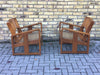 A Pair of Ratten seated Deco armchairs. SOLD