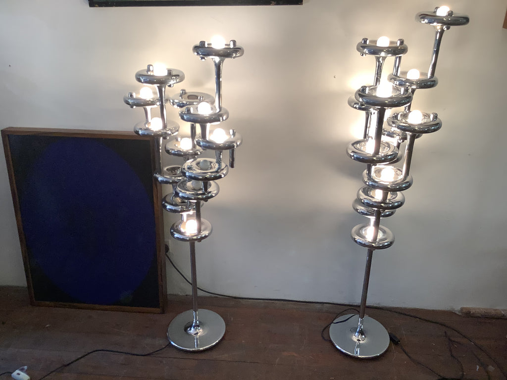 A Pair of Nagel  modular Standing Lamps. SOLD