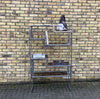 Maison Jensen chrome 1970’s shelving.  SOLD