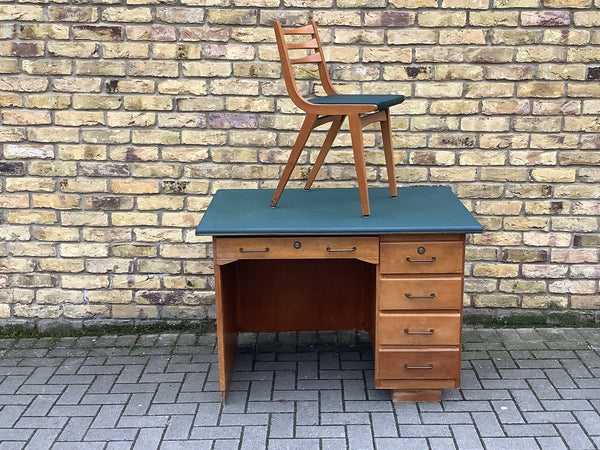 1950s French wooden desk