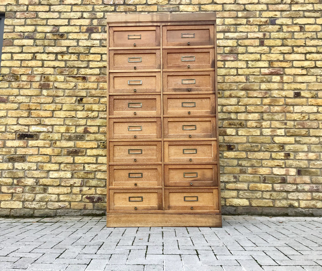1930’s French wooden filing cabinet /pull down flaps SOLD