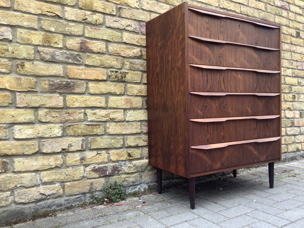 DANISH ROSEWOOD CHEST OF DRAWERS BY TREKANTEN, DENMARK 1960S