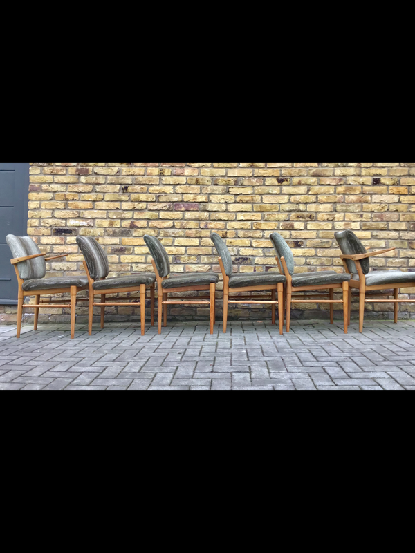 1960’s dinning chairs by JL Mills